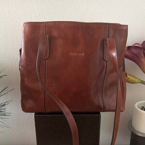 MARCO FABRINNI Leather Tote Bag in Brown — Classic Everyday Carry